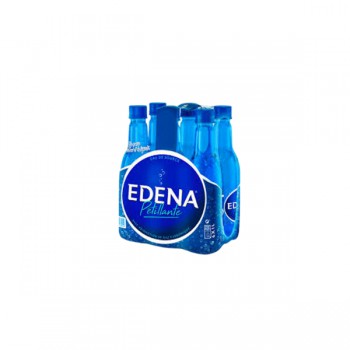 5 packs de 6 bouteilles d'eau Edena Petillante - 30 bouteilles 1L