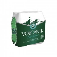 5 packs de 6 bouteilles d'eau pétillante Volcanik - 30 bouteilles 1.25L