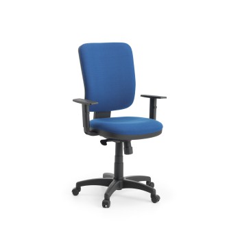 Siège de bureau Eros - avec accoudoir - noir