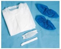 Kit visiteur charlotte+blouse+ masque+2 surchaussures (paquet de 100 kits)