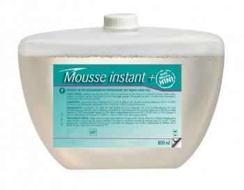 Cartouche alphamouss système mousse 800ml mousse instant+ EN14476