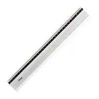 Regle plate 30cm alu antiderapante