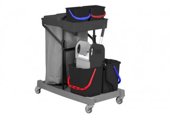 Chariot menage m36 compact premium 2x19l + 2x6l + presse machoires