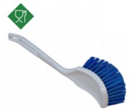 Brosse manche long bleu 35.5 cm contact alimentaire