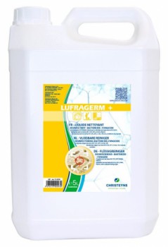 Lufragerm 5l degraissant desinfectant bactericide fongicide virucide moussant