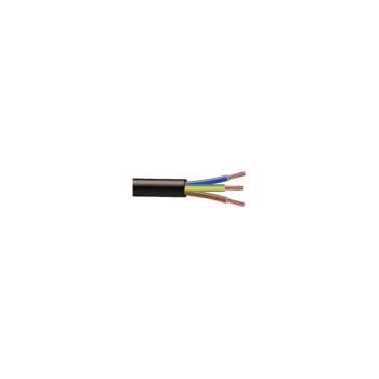 Cable souple HO7RNF noir 3G1.5 avec V/J T