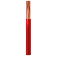Cable rigide HO7VR 10 rouge touret