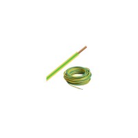 Cable rigide HO7VR 10 Vert jaune touret