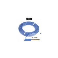 Cable rigide HO7VU 1.5 bleu