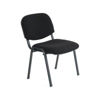 Chaise visiteur polyvalente empilable - noir