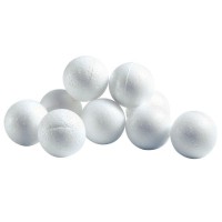 Lot de 10 boules styropor D5cm