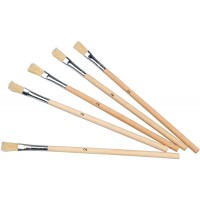 Lot de 10 pinceaux colle manche bois