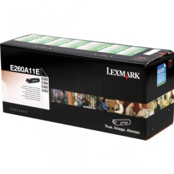 Cartouche Lexmark E260A11E Noir 3500 pages (equiv. E260A80G)