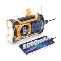 Radio AM/FM avec dynamo et fonction lampe torche