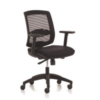 Siège de bureau Malice - Noir -  Accoudoirs réglables