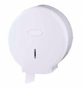Distributeur papier hygienique mini jumbo abs blanc - sans installation