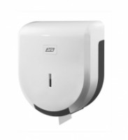 Distributeur papier toilette mini jumbo m45 abs blanc + adaptateur m60