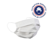 Masque lavable UNS1 blanc enfant