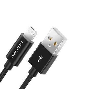 DeleyCON Câble de Charge USB 2m Lightning 8 Pin