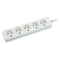 Bloc multiprise 5 prises 2P+T 16A 250V - 1M