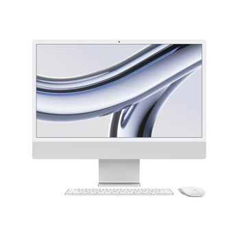 iMac 24in 4,5K M4 CPU 8 cœurs et GPU 8 cœurs, 16 Go, 256 Go SSD - Argent