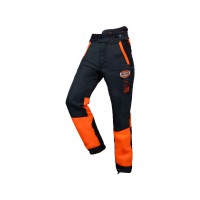 Pantalon authentic cl 1 type a bleu marine/orange