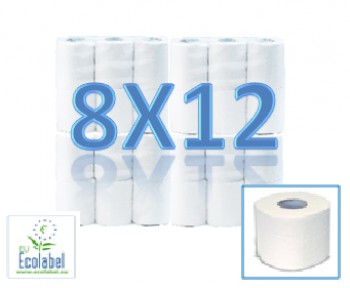 Papiers toilette 2 plis extra blanc gaufre ecolabel