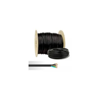 Cable rigide RO2V 5G6 noir avec V/J