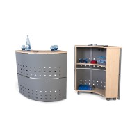 Module d'accueil courbé