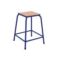 Tabouret assise carrée encastrée - H58