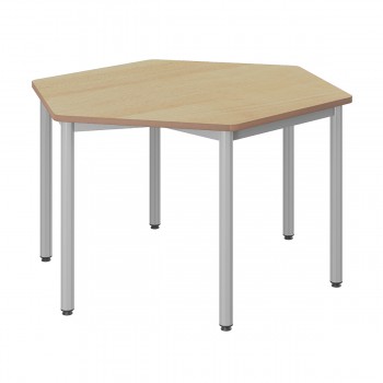 Table scolaire hexa. 120 x 140 - t1