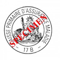Plaque caoutchouc 4 lignes officiel avec Marianne