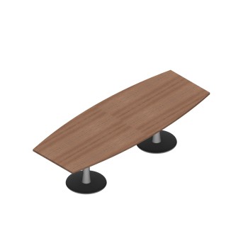 Table de réunion ovale 280 x 110 cm - 6/8 personnes