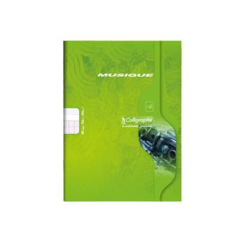 Cahier musique 17x22 grands carreaux - 48P