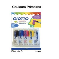 Gouaches 5 tubes couleurs primaires