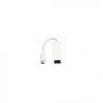 Adaptateur ethernet gigabit usb-c mâle vers rj45 femelle - blanc