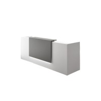 Comptoir d'acceuil 2 postes - L246 x P82.5 x H116.5 cm