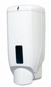 Distributeur de savon liquide - à bouton poussoir - en ABS - entre 0,8 et 1,2 litres 