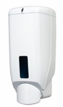 Distributeur de savon liquide - à bouton poussoir - en ABS - entre 0,8 et 1,2 litres