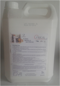 Liquide vaisselle concentrée lavage manuelle : PH neutre - sans amoniaque et phosphate - parfum citron - Agréé contact alimenta
