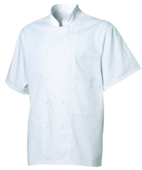 Veste de cuisine mixte à manches courtes 