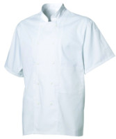 Veste de cuisine mixte à manches courtes 